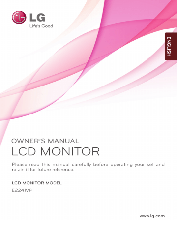 LG E2241VP-PN Owner's Manual | Manualzz