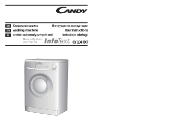 Candy CY 104 TXT-16S User manual | Manualzz