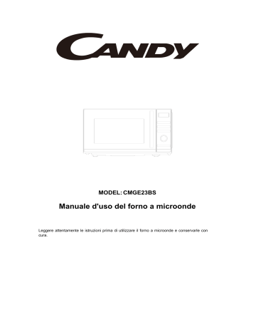 Candy CMGE23BS Manuale utente | Manualzz