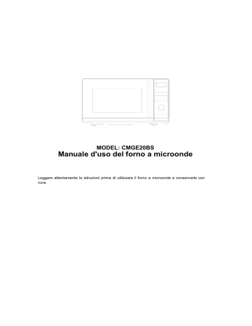 Candy CMGE 20BS Manuale utente | Manualzz