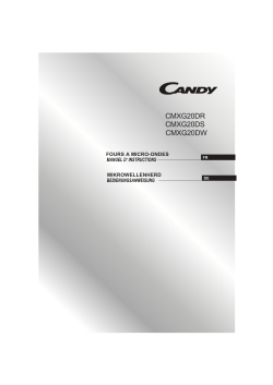 Candy CMXG20DR - User manual | manualzz.com