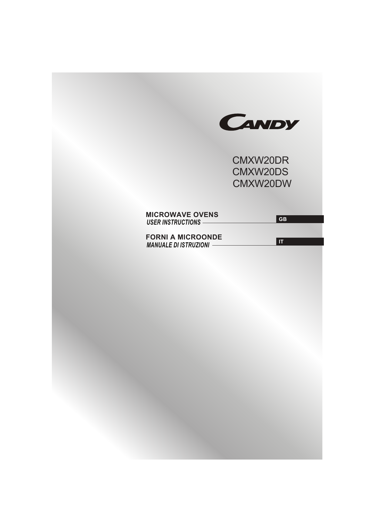 Candy CMXW20DW User manual | Manualzz