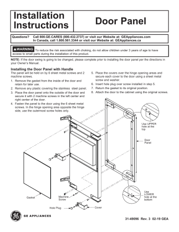 GE CIP75SS Installation Instructions | Manualzz