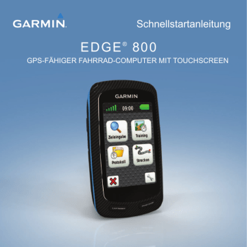 Garmin Edge® 800 Schnellstartanleitung | Manualzz