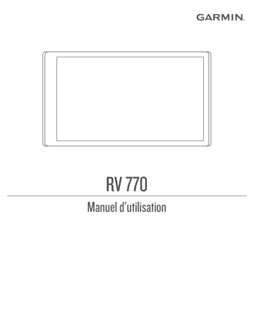 Garmin RV 770 LMT-S Manuel d'utilisation | Manualzz