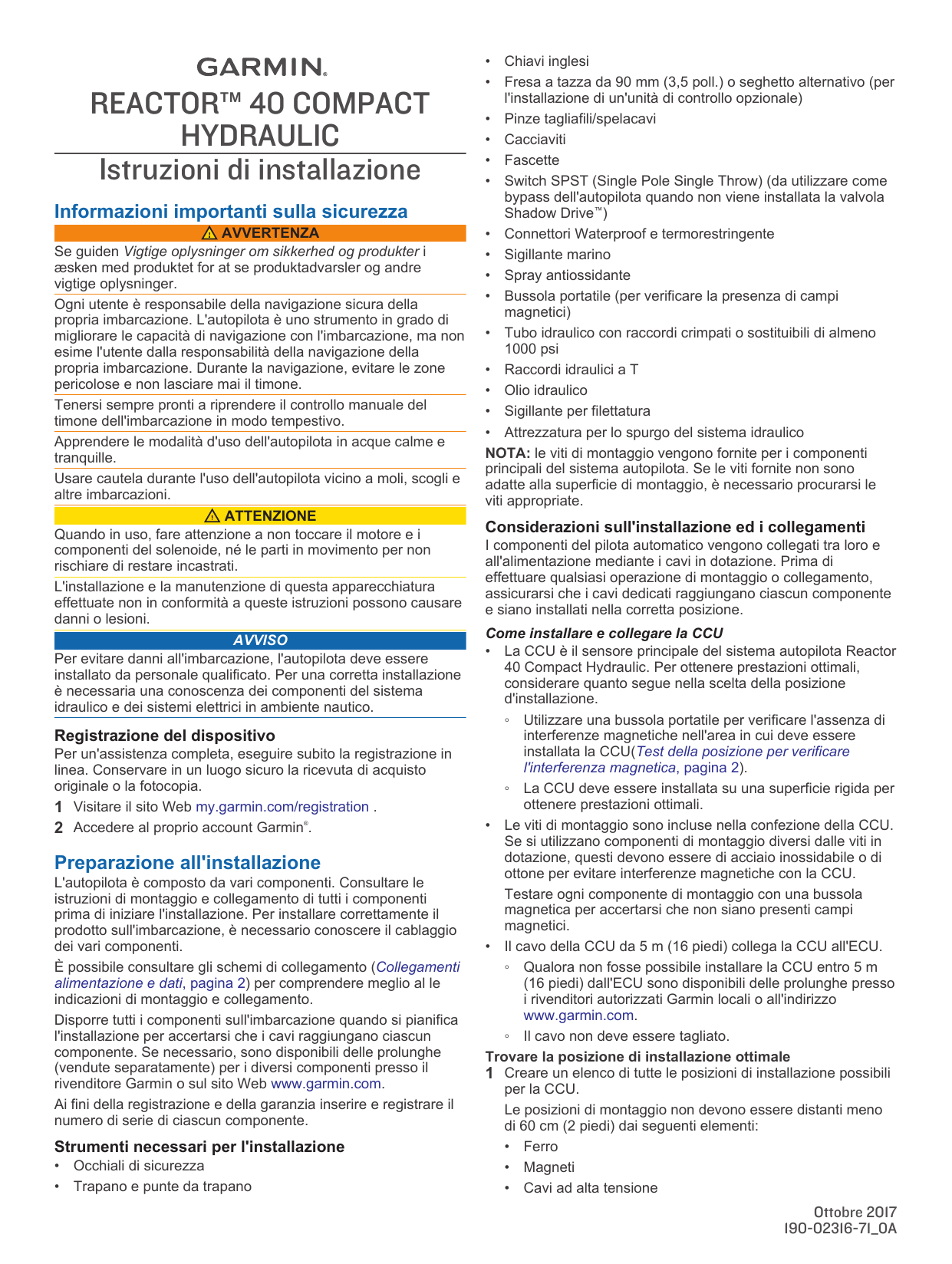 Garmin Compact Reactor™ 40 Hydraulic Autopilot with GHC™ 20 Pack