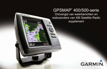 Garmin echoMAP™ 50dv Ontvangst van weerberichten en radiozenders van XM Satellite Radio supplement | Manualzz