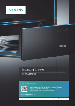 Siemens iQ500 Warming drawer Instruction manual