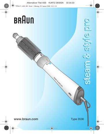 Braun ASS1000,  steam&style pro User Manual | Manualzz