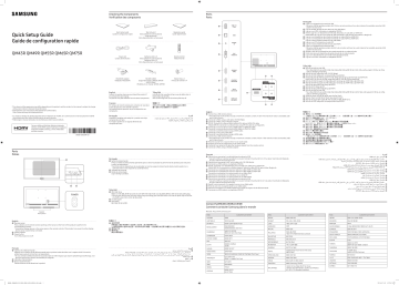 Samsung QM75R Quick Setup Guide | Manualzz