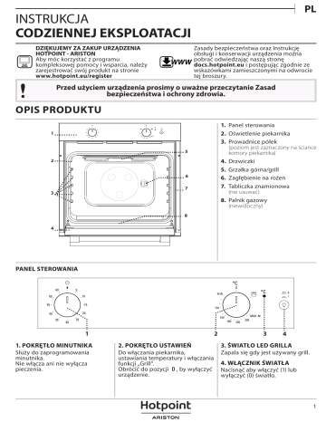 Газовый духовой шкаф hotpoint ariston ga2 124 bl ha