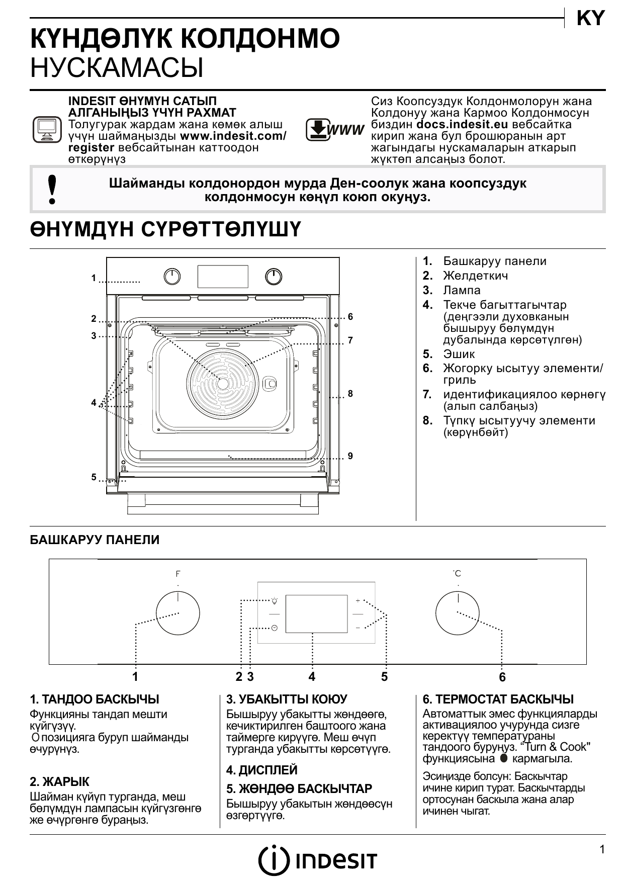 Indesit IFW 5844 JH IX User guide | Manualzz