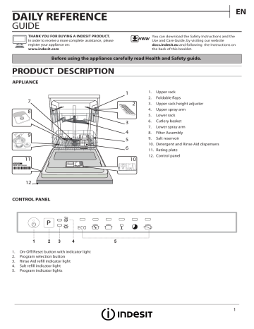 Indesit sales dishwasher dif16b1