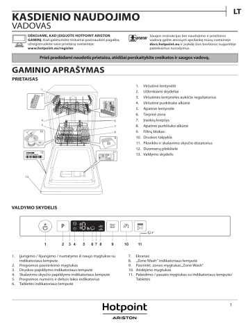 Whirlpool HSIC 3T127 C Naudotojo gidas | Manualzz