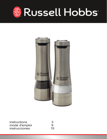 RHPK4100 Black Stainless Steel Electric Salt and Pepper Mills