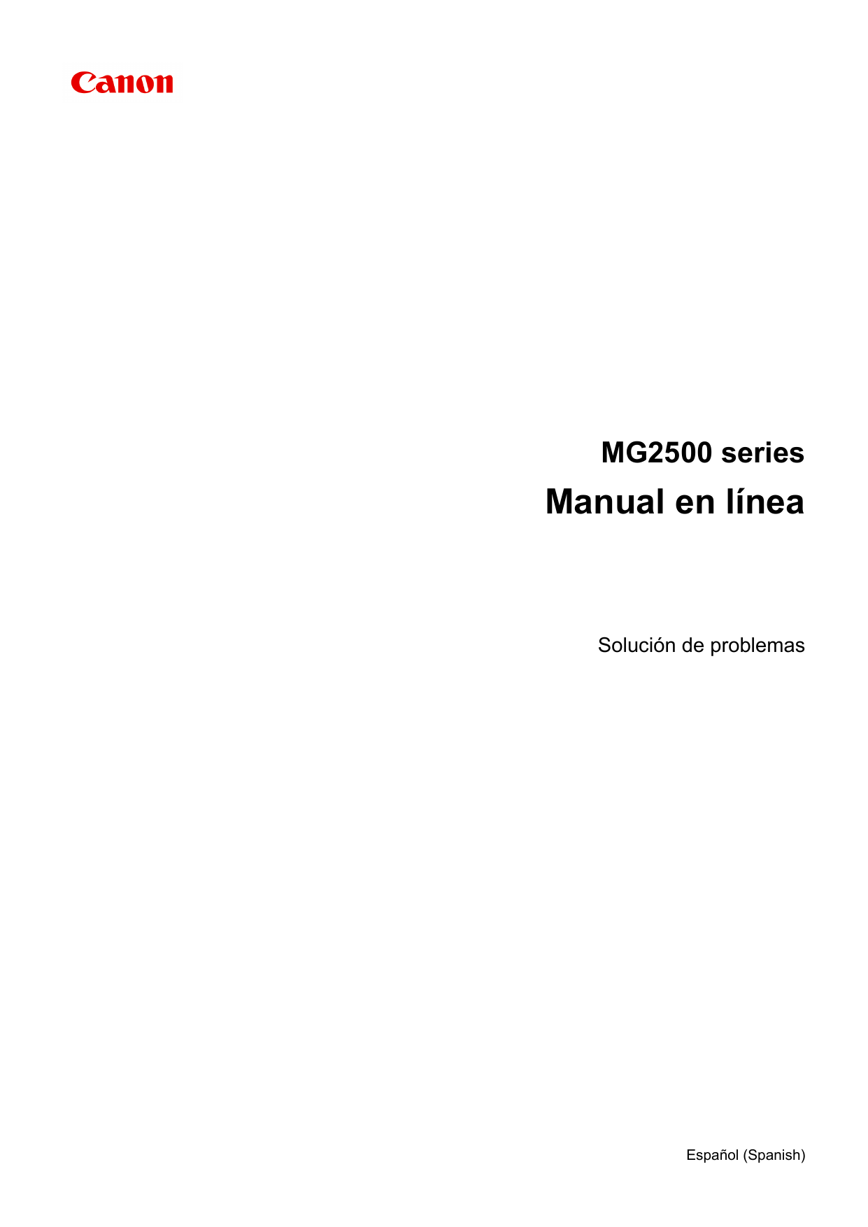 Canon PIXMA MG2550 User manual | Manualzz
