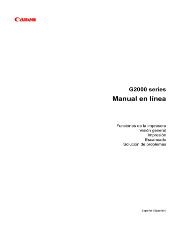 Canon PIXMA G2500 User manual | Manualzz