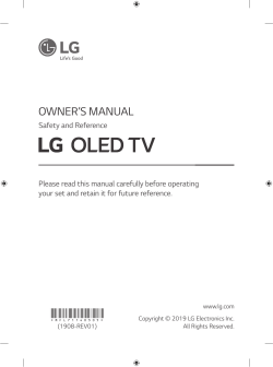 LG OLED55B9 - Quick start guide, User manual | manualzz.com