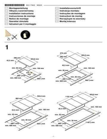 Bosch Gas Cooktop Modular 3etx332mb 01 Pgb3b5b80 01 Pgb3b5b90 01 Pgb3b5b80 Installation Instructions Manualzz