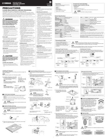 Yamaha VXC8SB_VXC8SW_AB-C8S Owner's Manual | Manualzz