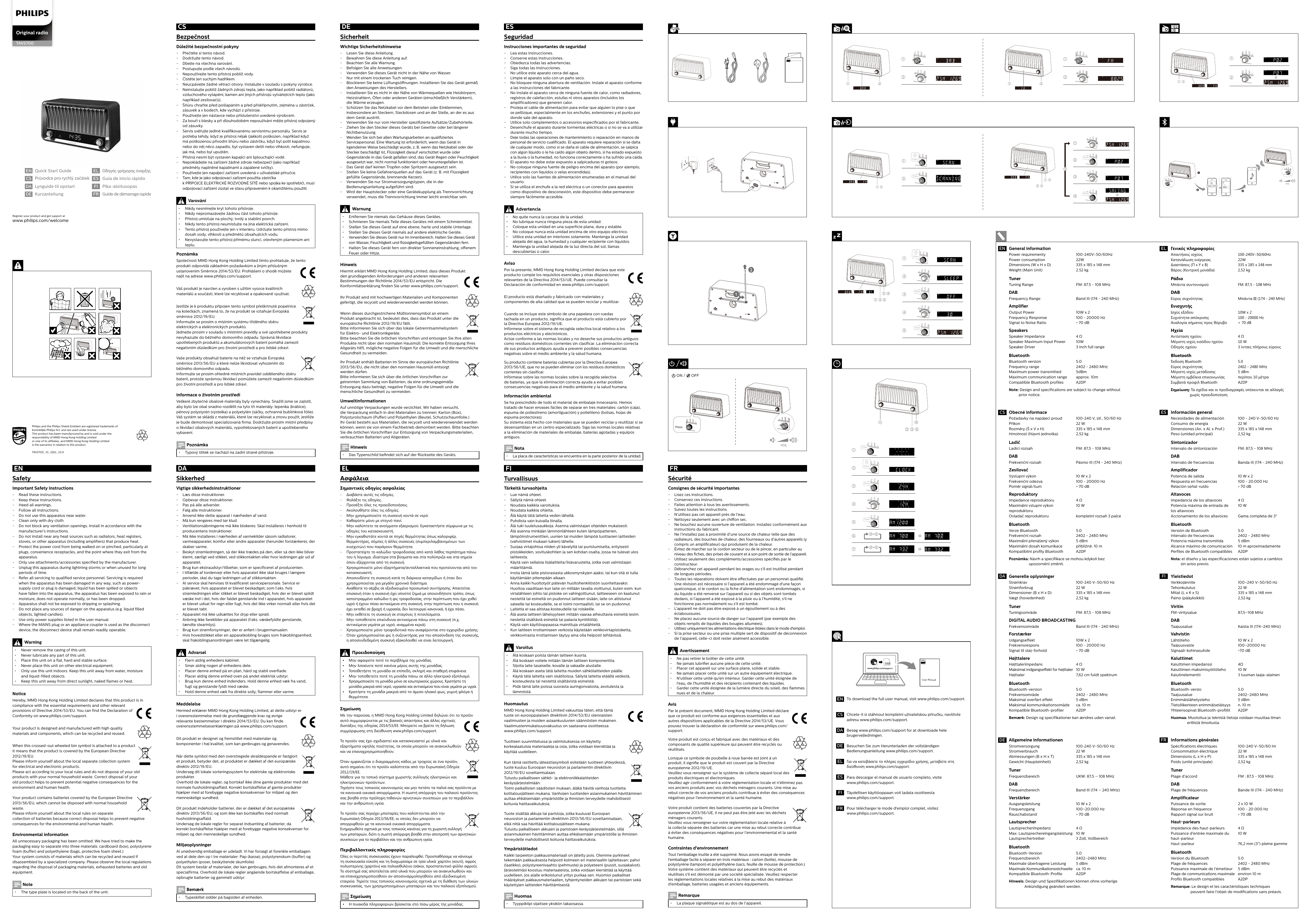 Philips Tavs700 10 Quick Start Guide Manualzz