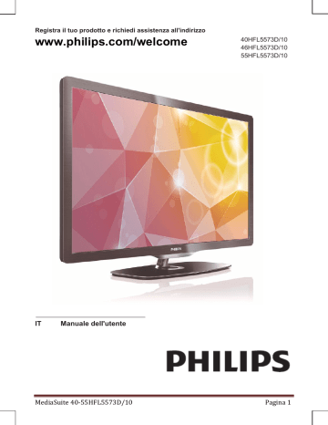 Philips TV LED LCD Professional 46HFL5573D/10 Istruzioni per l'uso | Manualzz