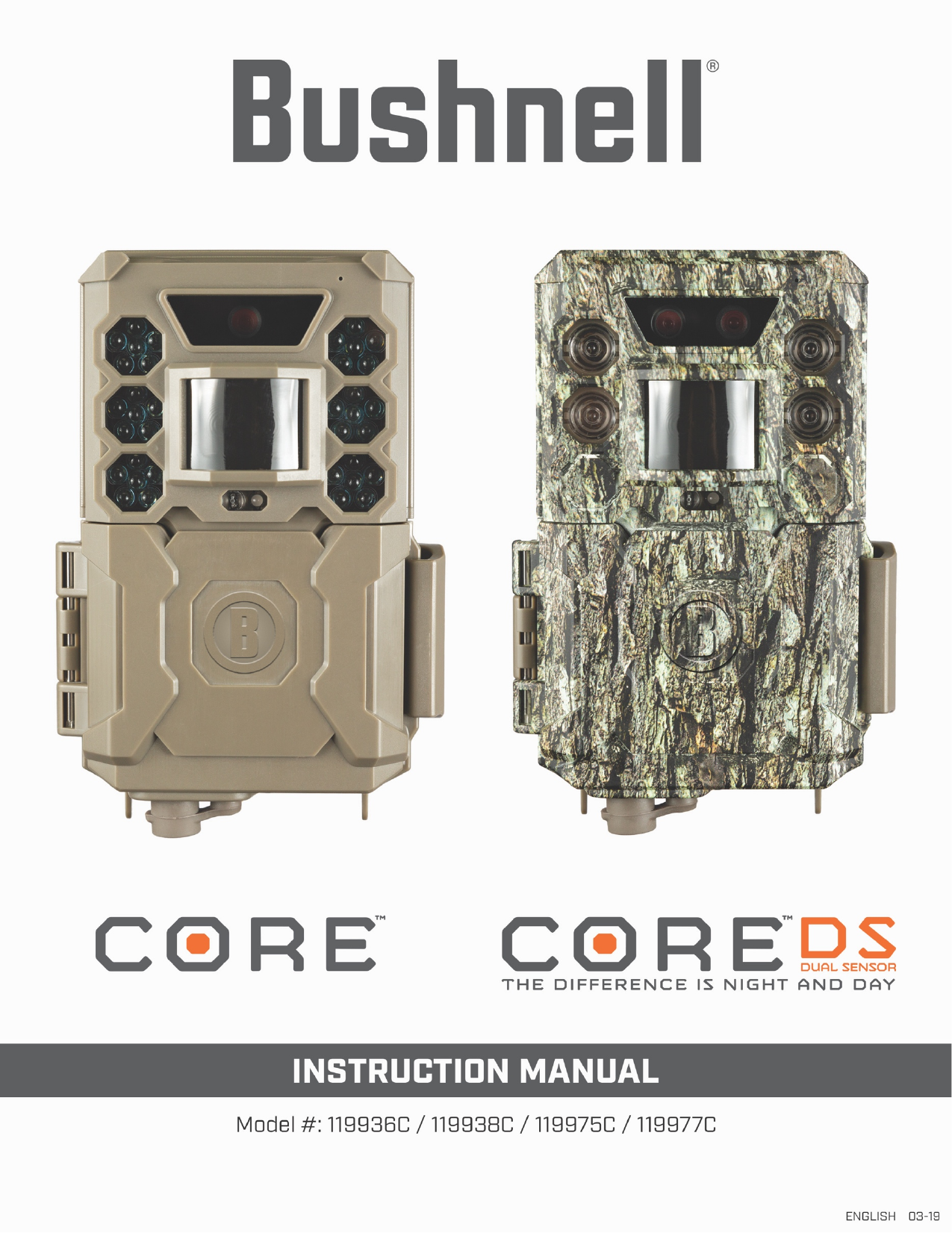 Bushnell Core & Core DS 119975C / 119977C / 119936C / 119938C Owner