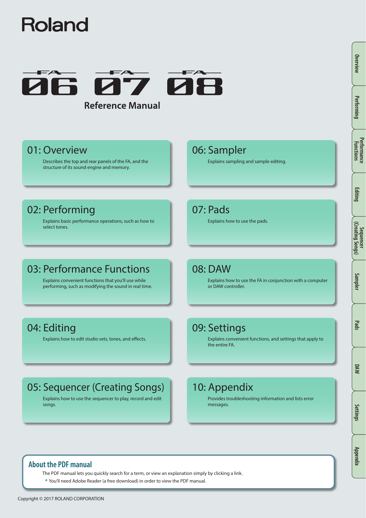 Roland Fa 08 Fa 07 Fa 06 Fa 06 Fa 07 Fa 08 Manual Manualzz