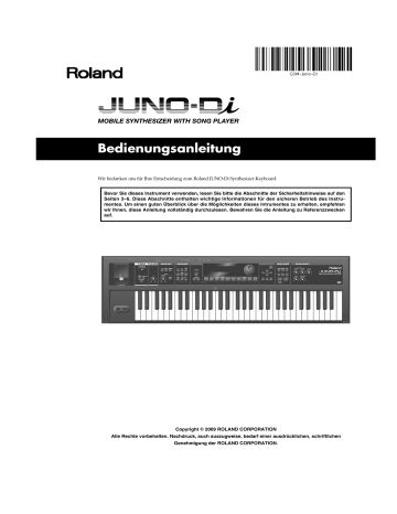 Roland JUNO-Di Synthesizer Owner's manual | Manualzz