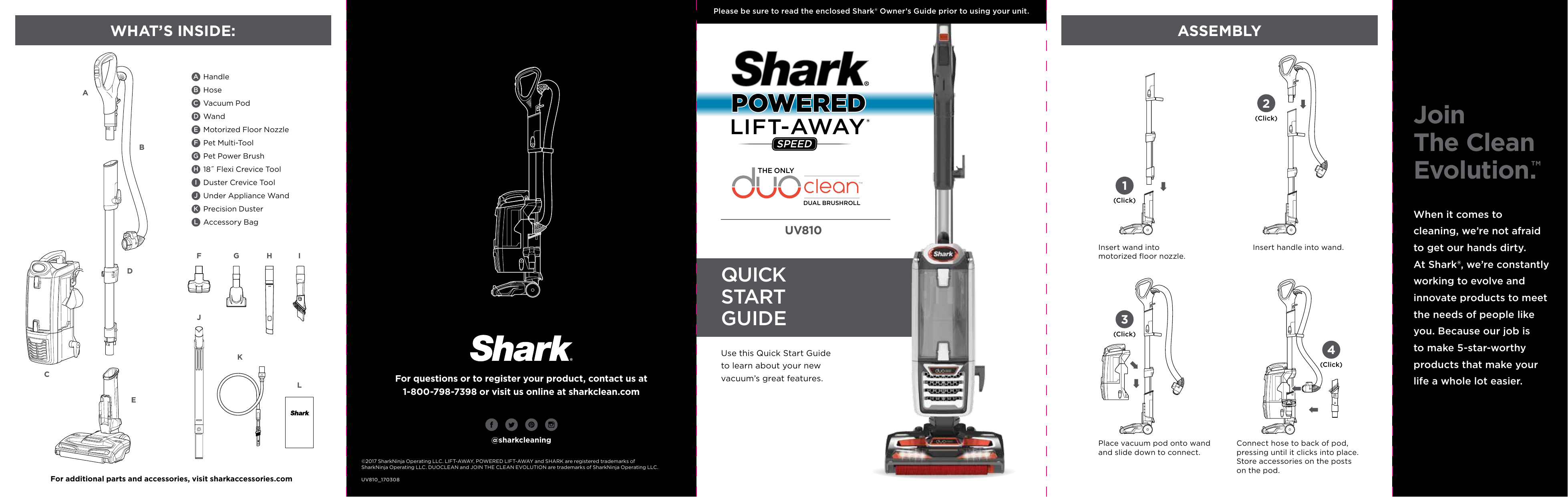 Shark UV810 Quick start guide Manualzz