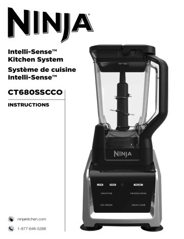 Ninja CT680SSCCO Intelli-Sense™ Kitchen System User Manual | Manualzz