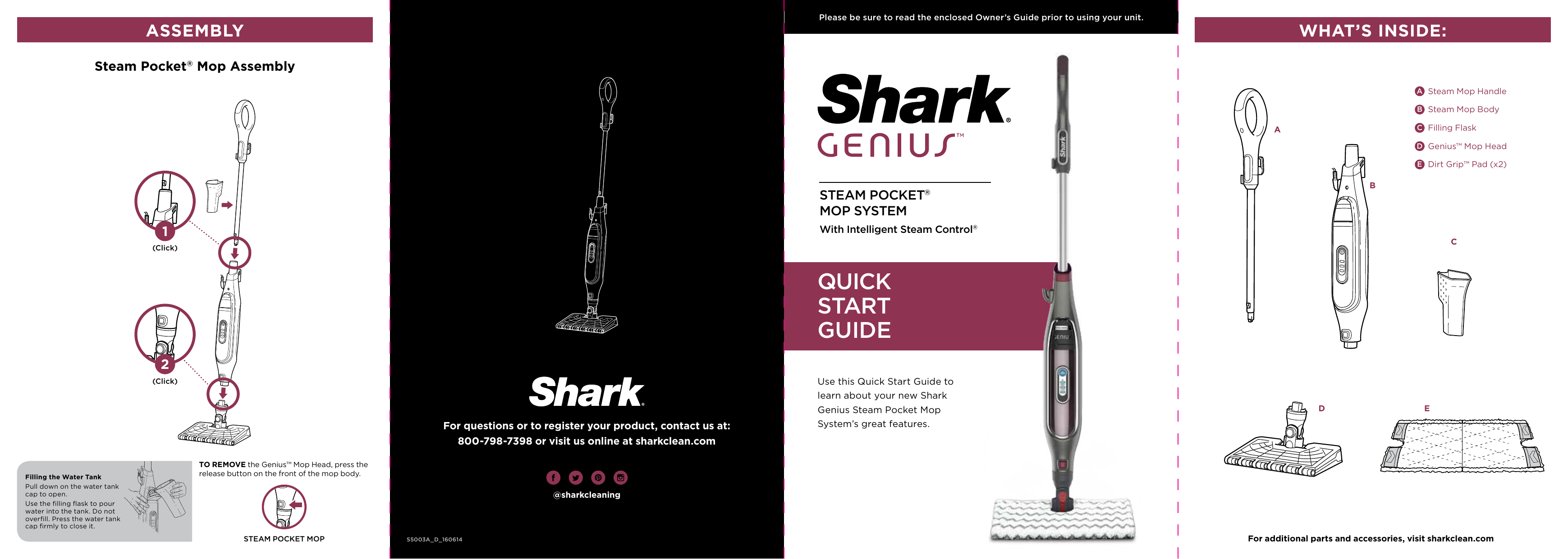 Shark S5003D Quick start guide Manualzz