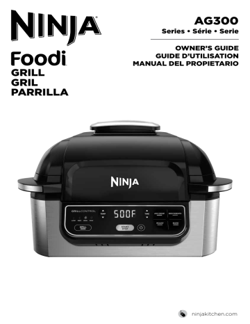 Ninja AG302 Foodi® 4-in-1 Indoor Grill with 4-Quart Air Fryer Owner's ...