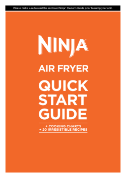 Ninja AF101 - User manual