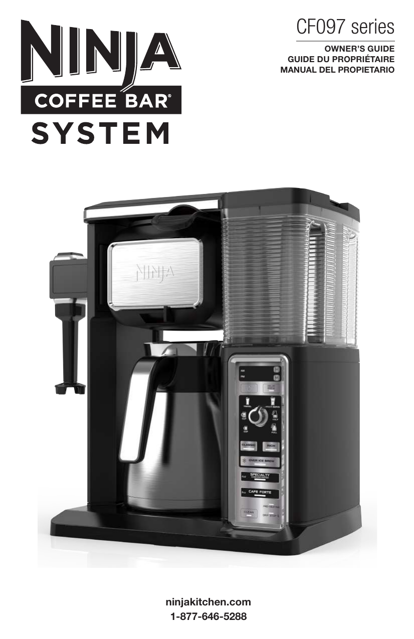 ninja coffee bar cf082 manual