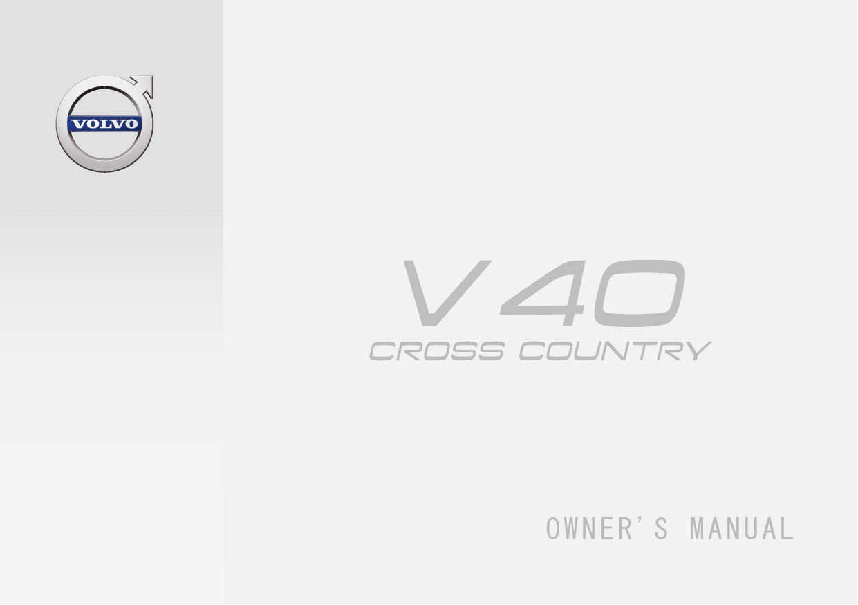 Volvo V40 Cross Country 18 Owner S Manual Manualzz