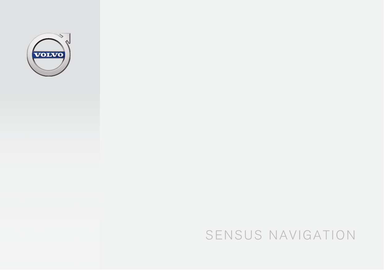 Sensus navigation Volvo. Sensus connected Touch.