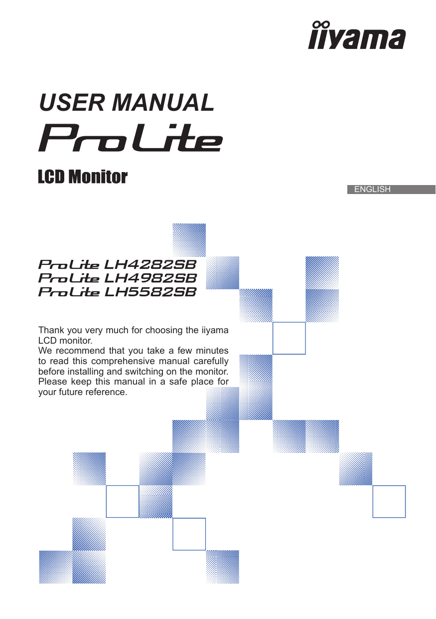 iiyama ProLite LH4982SB-B1 User manual 