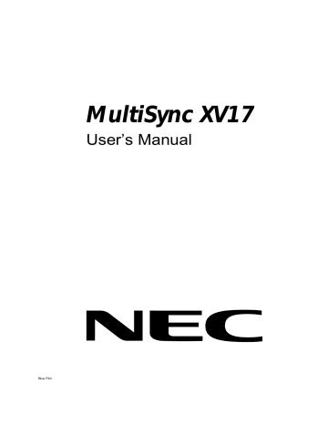 nec multisync xv17