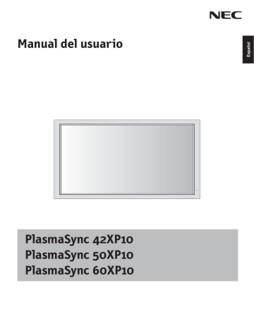 NEC PlasmaSync® 50XP10 Manual de usuario | Manualzz
