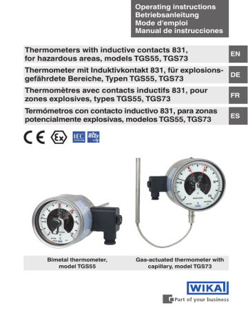 WIKA TGS55 TGS73 Bedienungsanleitung | Manualzz