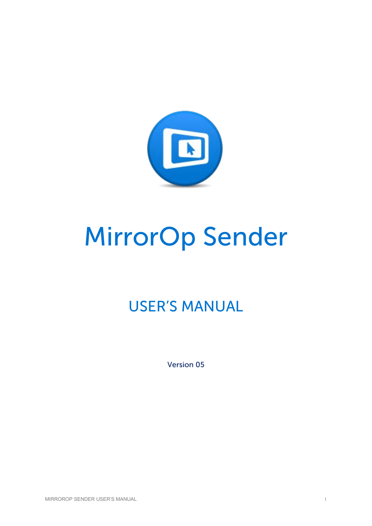 mirrorop sender registration key
