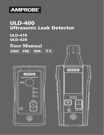 Amprobe Uld Uld Ultrasonic Leak Detectors Manual Manualzz