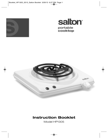 Salton HP1305 Owner Manual | Manualzz