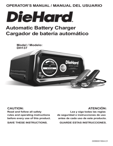 diehard battery charger manual