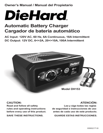 diehard battery charger manual diehard battery charger manual