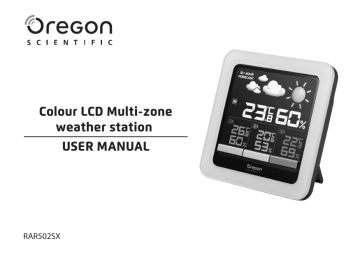 Oregon Scientific RAR502SX, OSRAR502SX, RAR502X Manual de usuario