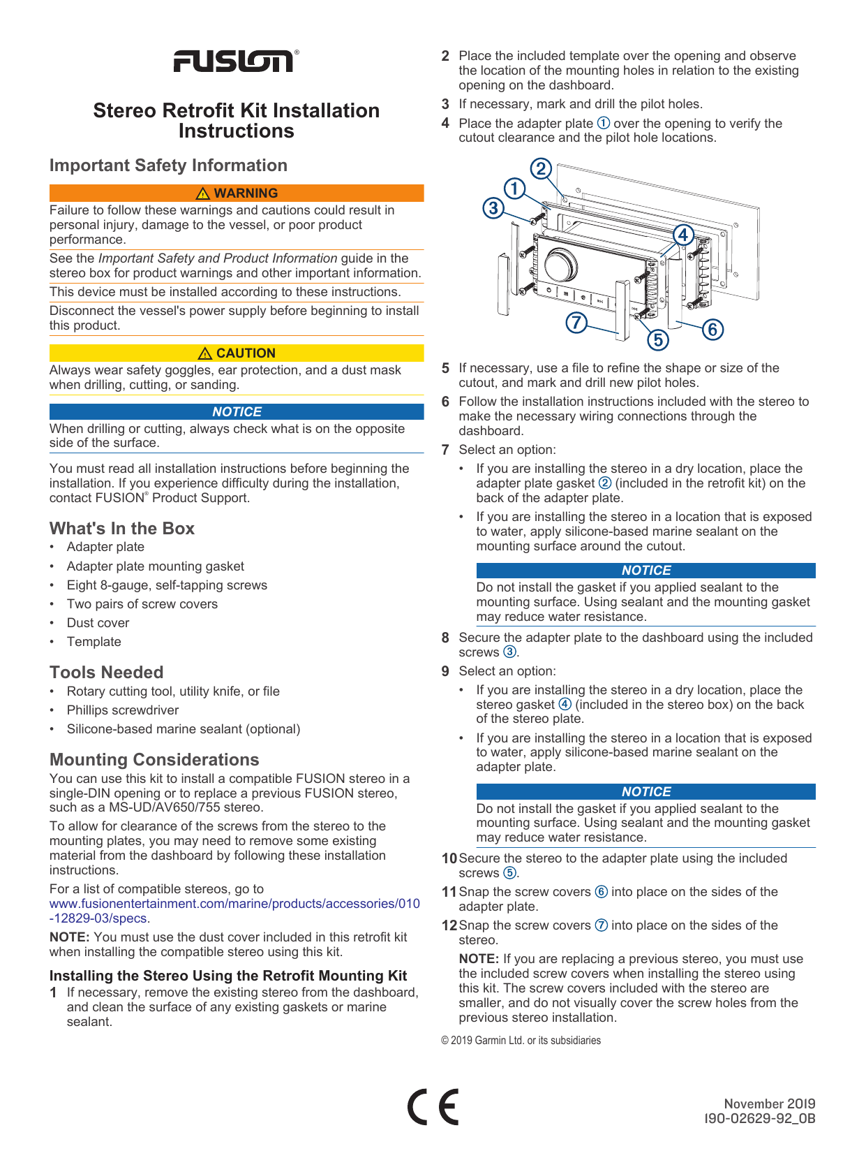 Fusion 010 129 03 Stereo Retrofit Kit Installation Guide Manualzz