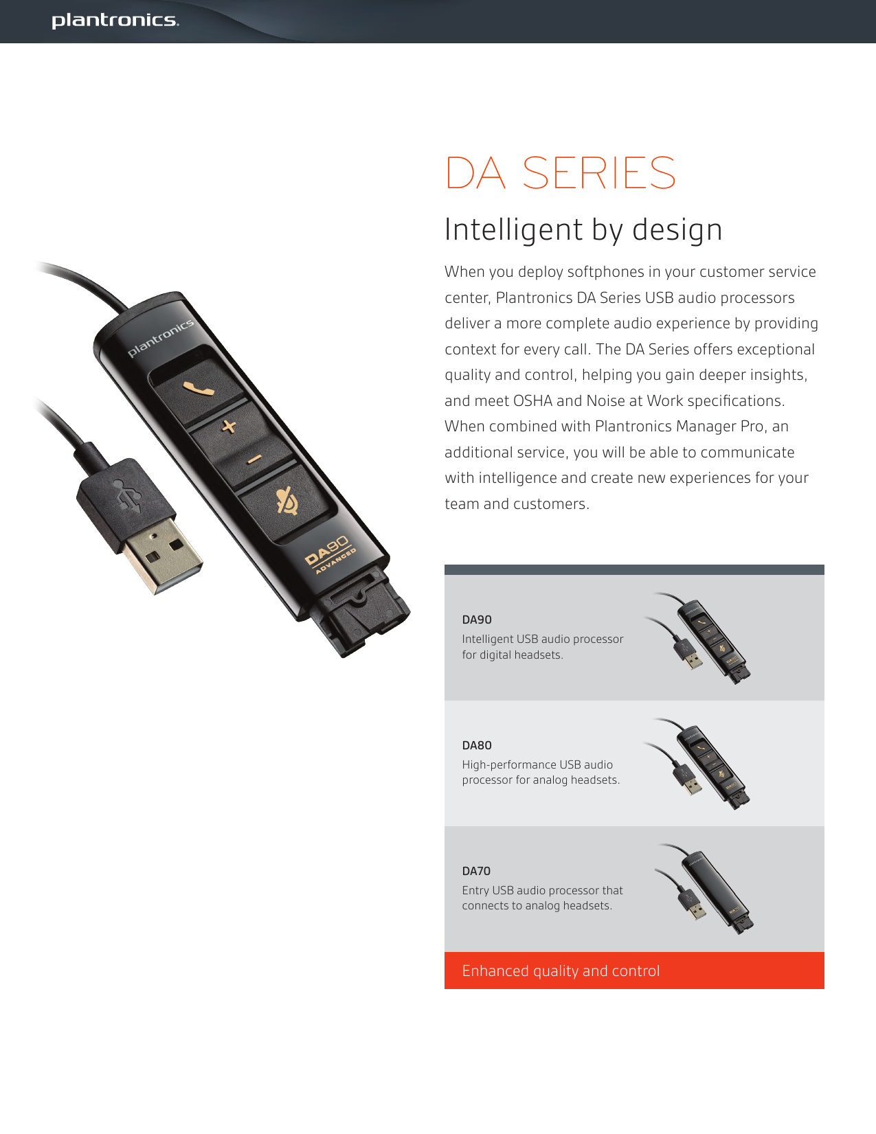 Plantronics DA Series Product Guide 