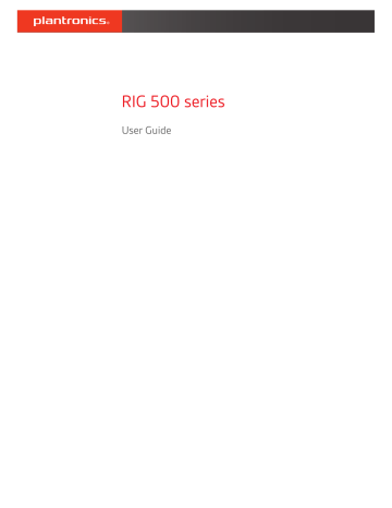Plantronics RIG 500 User Guide | Manualzz